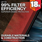 K&N Engine Air Filter:Long Life 18, 000 Mile Replacement AirFilter:Compatible - Image 5