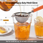 U-Taste Small Fine Mesh Strainer: 18/8 Stainless Steel 3.35in 30 Mesh Kitchen - Image 9
