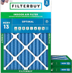 Filterbuy 14x20x2 Air Filter MERV 13 Optimal Smoke & Allergy Defense, by Filterbuy