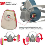 3M P100 Respirator Cartridge/Filter 60926, 1 Pair, Helps Protect Against - Image 4