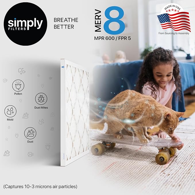 Simply 16x24x1 Air Filter, Merv 8, 4 Pack, - Image 5