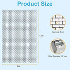 2 Pcs 13x9 5 Mesh 304 Stainless Steel Wire Mesh Sheet, Rustproof Metal Mesh - Image 4