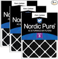 Nordic Pure 16x25x1 Pure Carbon Pleated Odor Reduction Furnace Air Filters 3 by NordicPure