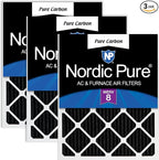 Nordic Pure 16x25x1 Pure Carbon Pleated Odor Reduction Furnace Air Filters 3 by NordicPure