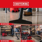 CRAFTSMAN CMXEVBE17595 16 Gallon 6.5 Peak HP Wet Dry Vac, Heavy-Duty Shop - Image 4