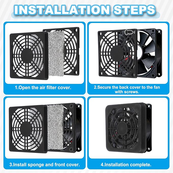PATIKIL 60mm Fan Filter Grill - Image 5