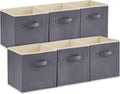 Lifewit Collapsible Fabric Storage Cubes Bins Set 13 Inch, Foldable Cubby