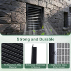 2-Pack Paintable Gable Vents - 18" x 18" Aluminum with Screen