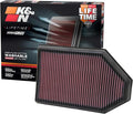 K&N High-Flow Original Lifetime Engine Air Filter: Increase Power: Premium by KNEngineeringInc
