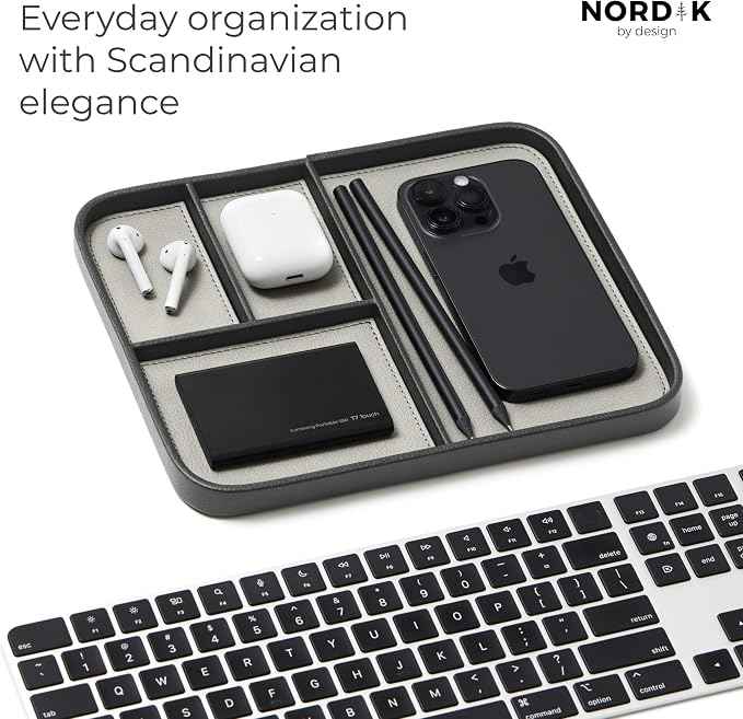 Nordik Leather Valet Tray