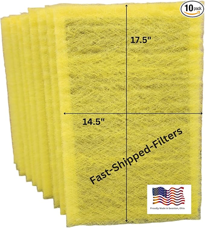Fast-Shipped-Filters 10 Pack 20x20 Replacement Filter Pads Compatible by Unknown
