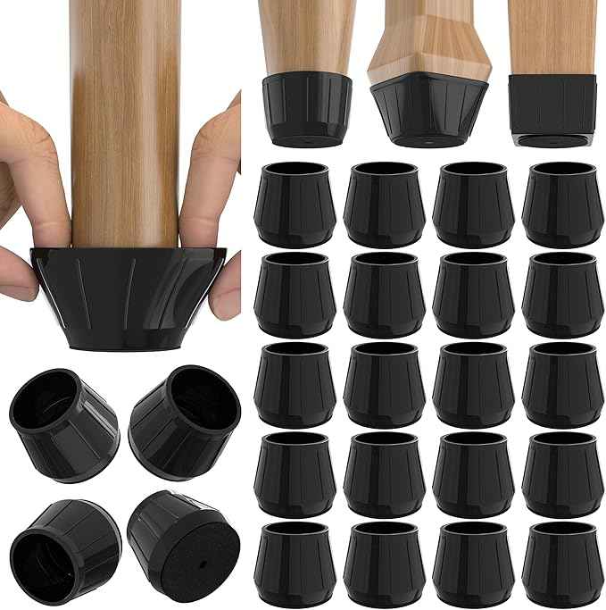 24PCS Silicone Chair Leg Floor Protectors