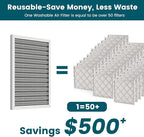 14x20x1 Air Filter-MERV 8, Washable & Reusable Electrostatic Air Filter - Image 2