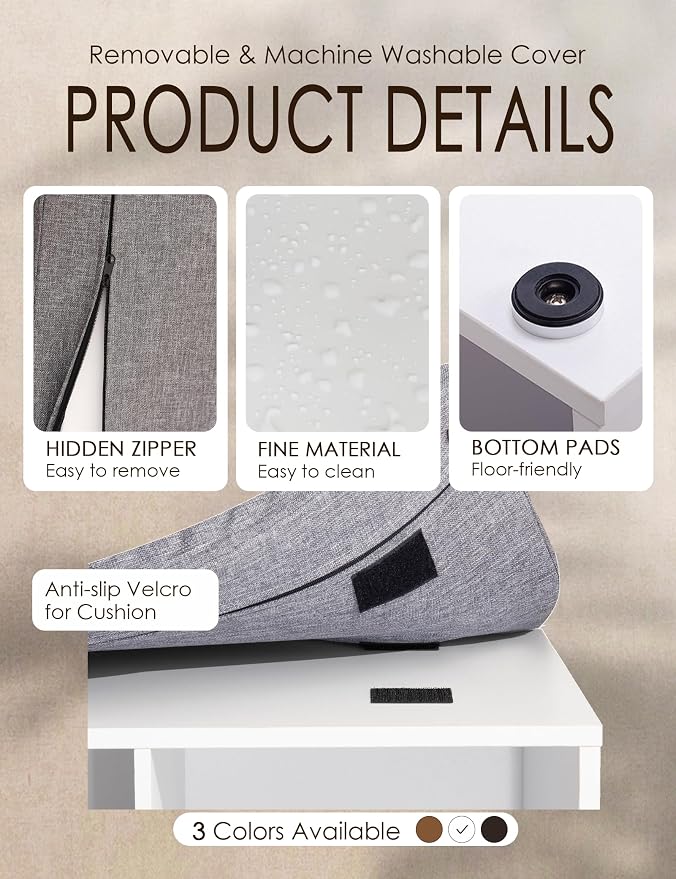 DINZI LVJ Shoe Storage Bench - Image 6