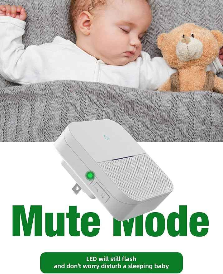 AIDA Lighted Wireless Doorbell for Home, Waterproof Battery Doorbell 1