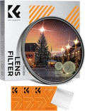 K&F CONCEPT 49mm Variable Star Filter Cross Screen Starburst Filter 4, 8 Points by KFCONCEPT