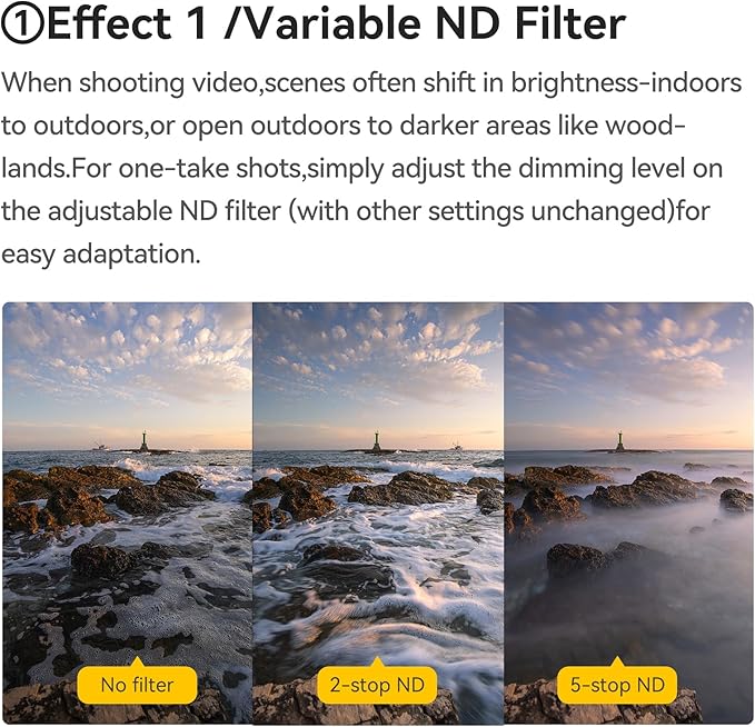 Kase 67mm Variable ND1.5-8 & CPL & Black Mist 3 in 1 Filter - Image 3