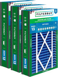 Filterbuy 16x25x3 Air Filter MERV 13 Optimal Smoke & Allergy Defense, by Filterbuy