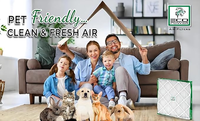 20x25x1 ECO POWER Air Filter MERV 10, Pleated HVAC AC Furnace Air Filters - Image 5