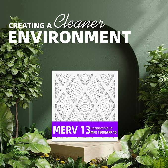 20x20x1 MERV 13 Pleated Air Filter MPR 1900 & FPR 10, Furnace Air Filters - Image 5