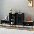 HLR Storage Bench Set of 2, L-Shaped Storage Cabinet