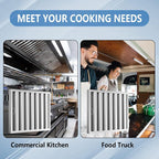 Stainless Steel Commercial Kitchen Hood Filter 24.5W x 19.5H Inch Range Hood - Image 6