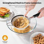 U-Taste Medium Fine Mesh Strainer: 18/8 Stainless Steel 4.73in 30 Mesh Kitchen - Image 7