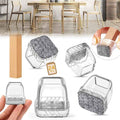 24PCS Extra Small Chair Leg Floor Protectors, Furniture Sliders, Chair Leg