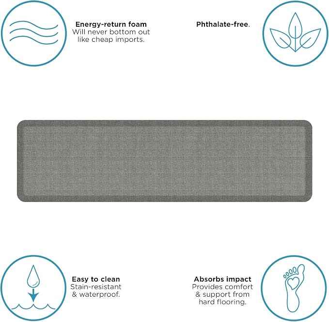 NewLife by GelPro Ergo-Foam Cushioned Anti-Fatigue Standing Kitchen Floor Mat
