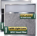 BP57 Range Hood Filter with Light Lens 11-3/8 x 11-3/4 In 1-Pack Stove Hood by Unknown