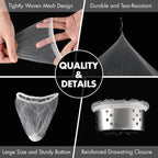 400 Pack Kitchen Sink Strainer Mesh Bag, Anti-Clogging Disposable Sink Drain - Image 7
