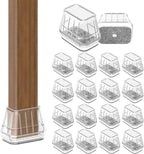 24PCS Rectangular Chair Leg Floor Protectors