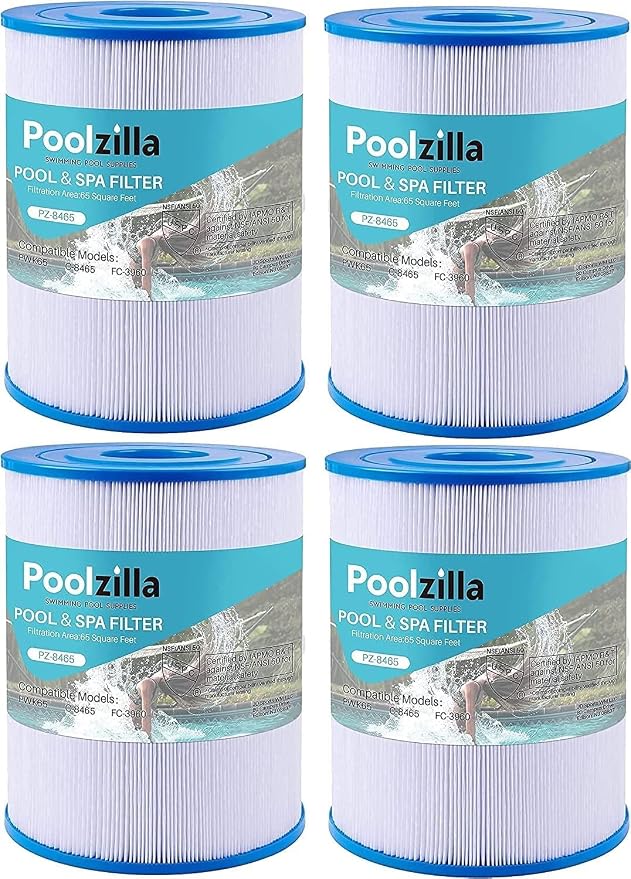 Poolzilla 4-Pack Spa Filter Cartridge Replacement by Poolzilla