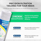 PUREPLUS 5 Micron 10"x2.5" Whole House String Wound Sediment Filter - Image 2