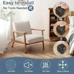 24PCS Square Chair Leg Floor Protectors