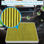 Cabin Air Filter JMV62 Fit for 2013-2018 C-Max, 2014-2019 Escape, 2012-2018 - Image 2