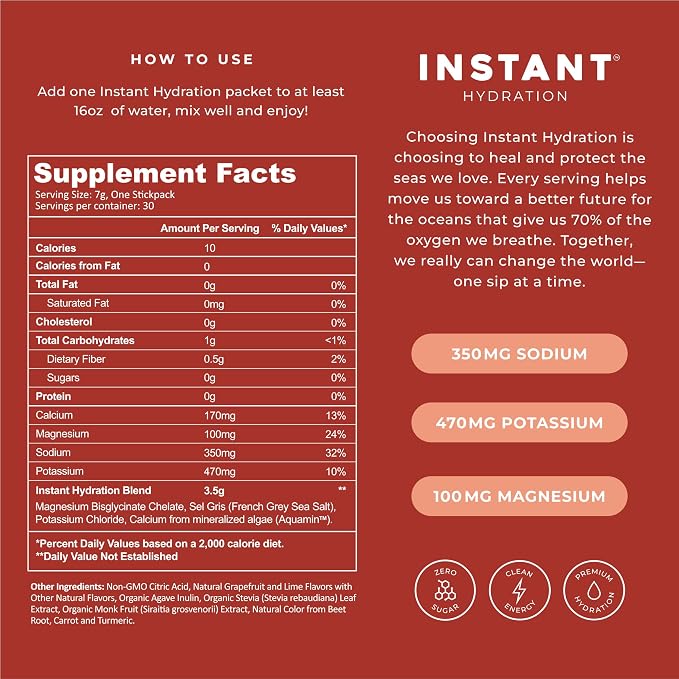 Instant Hydration Electrolytes Powder Packets - Image 8