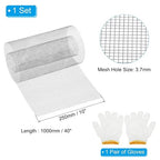 PATIKIL 40" L x 10" W Woven Wire Mesh, 6 Mesh 304 Stainless Steel Air Vent - Image 2
