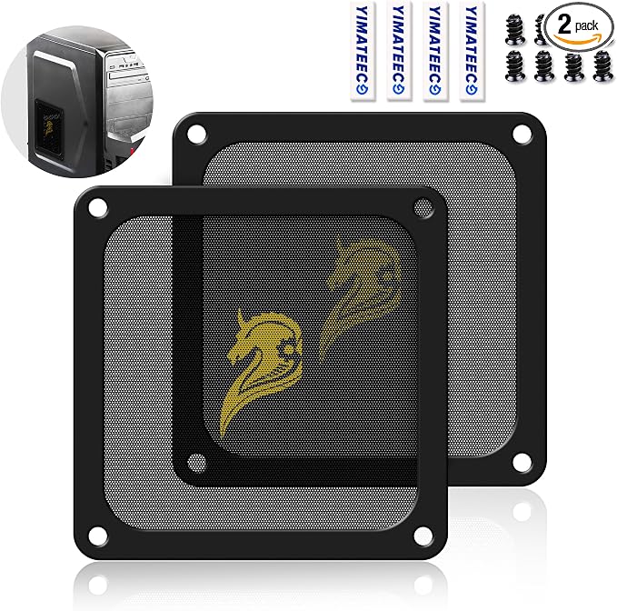 120mm Fan Filter PC Dust Filter Computer Fan Grills Dust Mesh Magnetic Frame PC by YIMATEECO