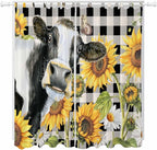 Retro Sunflowers Living Room Curtains 84 Inch Length, Window Curtains Tab Top by Unknown