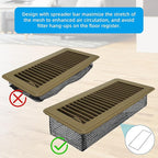 Floor Vent Screen Net 2''x12'', Air Vent Filter Mesh - Image 3