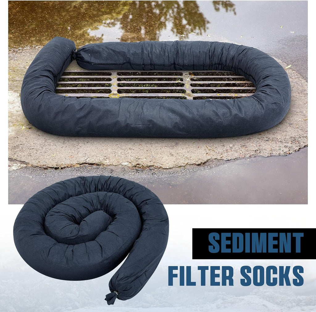 2 Pcs Sediment Filter Erosion Control Blanket Silt Fence Sock with