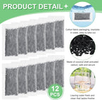 Lounsweer 12 Packs Replacement Activated Charcoal Distiller Filters Coconut - Image 3
