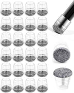 24 PCS Silicone & Felt Chair Leg Floor Protectors