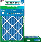 Filterbuy 14x25x2 Air Filter MERV 13 Optimal Smoke & Allergy Defense, by Filterbuy