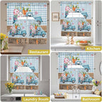 Swag Valance Curtains, Easter Truck - Image 7