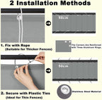 Balcony Privacy Screen 1.6' x 19.7' Durable and UV Resistant Patio Privacy - Image 6