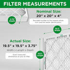 Mann+Hummel 20x20x4 MERV 8 Pleated HVAC AC Furnace Air Filters. 2 Pack. - Image 2