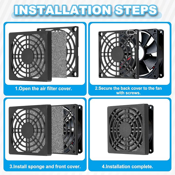 PATIKIL 110mm Fan Filter Grill - Image 5
