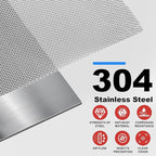 304 Stainless Steel Mesh, 24in x 10ft, 20 Mesh, Sturdy Metal Screen Roll - Image 2